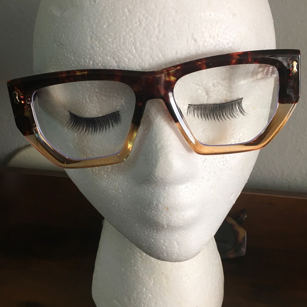 Tortoise Shell Gradient Cat-Eye Reading Glasses - Brown